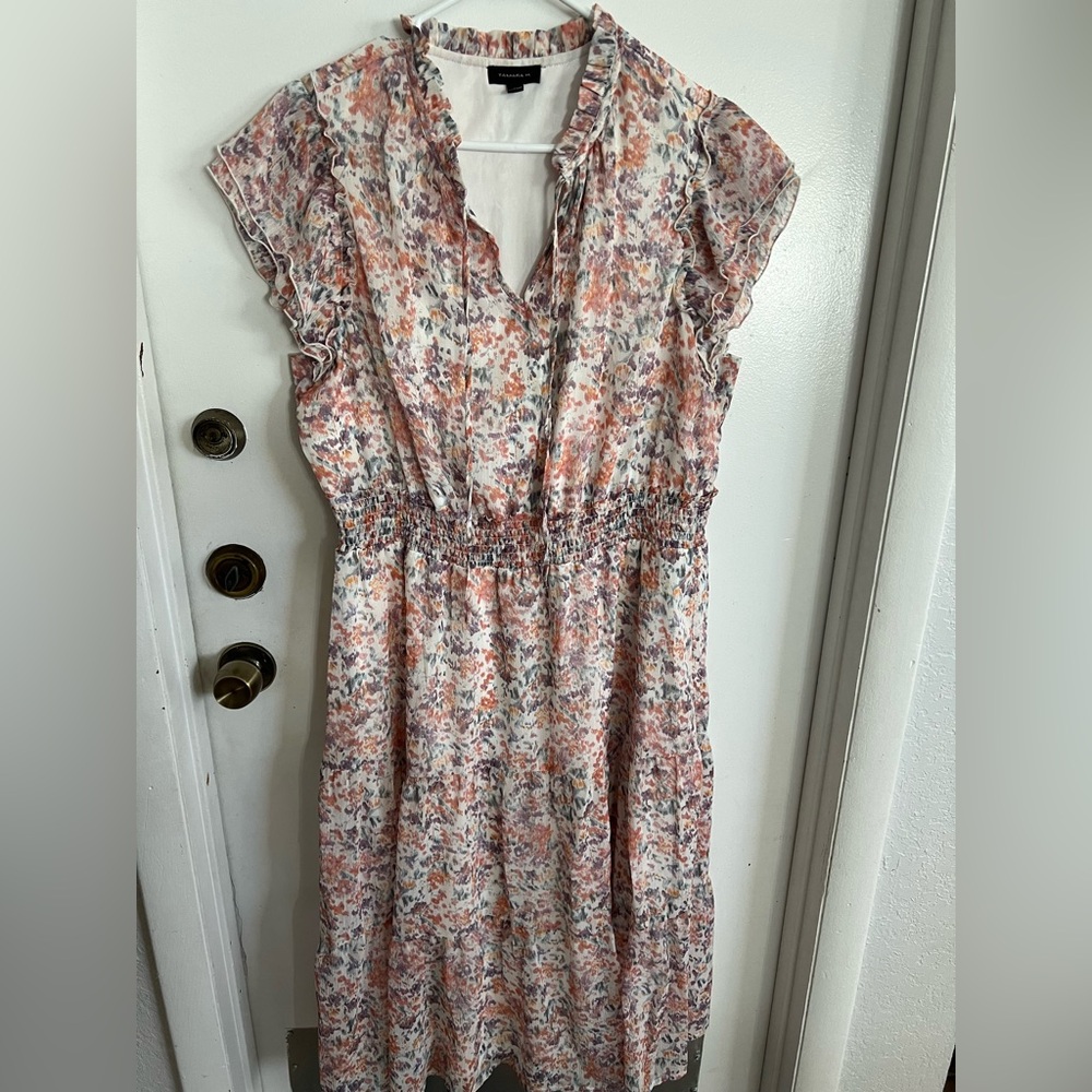Floral Ruffle Midi Dress